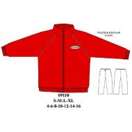 09110 - Molde de Buzo manga raglan con pretina y puño