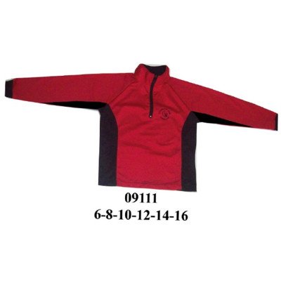 09111 - Molde de Polerón medio cierre manga raglan con corte al costado y corte en manga