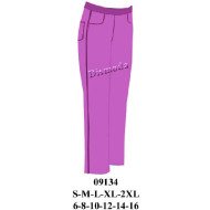 09134 - Molde de Pantalón de buzo corte jeans pitillo