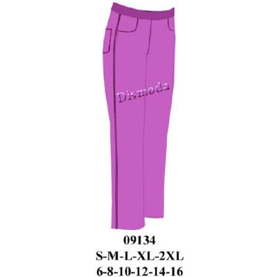 09134 - Molde de Pantalón de buzo corte jeans pitillo 09134 - Molde de Pantalón de buzo corte jeans pitillo