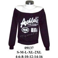 09137 - Molde de Polerón raglan escote bote