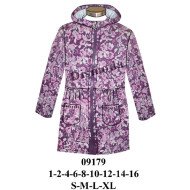 09179 - Molde de Polerón con cierre, corte al talle y gorro