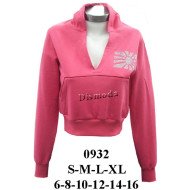 0932 - Molde de Polerón escote v con gorro