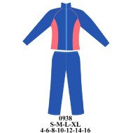 0938 - Molde de Buzo entallado dama pantalón basta ancha