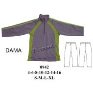 0942 - Molde de Buzo dama, raglán con cortes