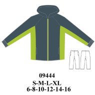 09444 - Molde de Buzo con gorro manga raglan