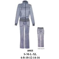 0955 - Molde de Buzo dama con canesú y cortes