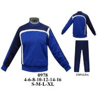 0978 - Molde de Buzo con cortes, pretina y puño de rib