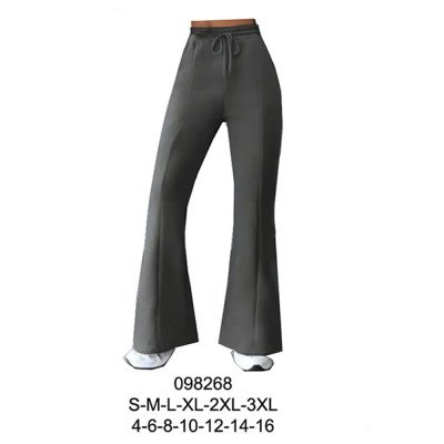 098268 - Molde de Pantalón dama de buzo flare a la cintura con alforza central 098268 - Molde de Pantalón dama de buzo flare a la cintura con alforza central