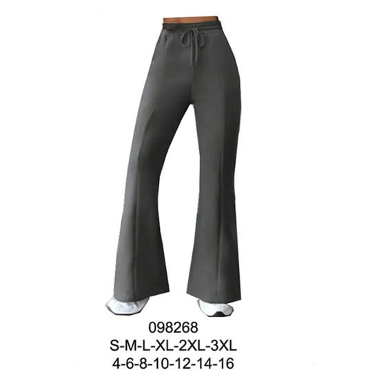 098268 - Molde de Pantalon dama de buzo flare a la cintura con alforza central 098268 - Molde de Pantalon dama de buzo flare a la cintura con alforza central