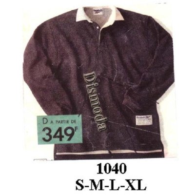 1040 - Molde de Polerón cuello camisero manga larga 1040 - Molde de Polerón cuello camisero manga larga