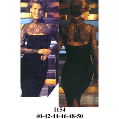 1154 - Molde de Vestido de fiesta