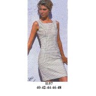 1157 - Molde de Vestido camiseta con corte