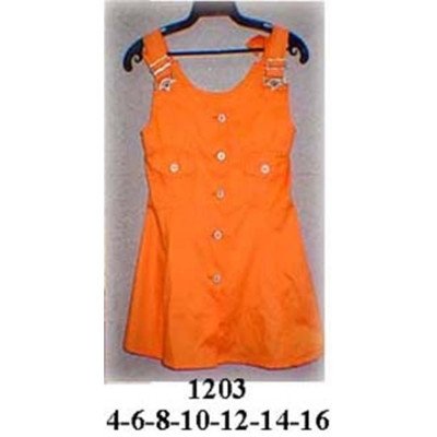 1203 - Molde de Jumper con tirantes anchos ajustables, escote redondeado, botones al frente, bolsillos con tapa en el delantero 1203 - Molde de Jumper con tirantes anchos ajustables, escote redondeado, botones al frente, bolsillos con tapa en el delantero