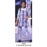 1211 - Molde de Jumper de niña bolsillo delanteros