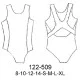 122-509 - Molde de 509 - Traje de baño de competicion 122-509 - Molde de 509 - Traje de baño de competicion