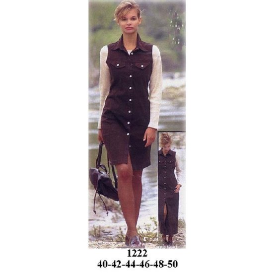 1222 - Molde de Vestido jumper