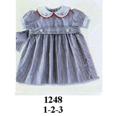 1248 - Molde de Vestido con cuello camisero redondeado y faldón recogido 1248 - Molde de Vestido con cuello camisero redondeado y faldón recogido