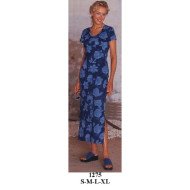 1275 - Molde de Vestido recto con abertura costado