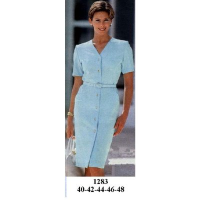 1283 - Molde de Vestido escote v 1283 - Molde de Vestido escote v