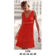 1296 - Molde de Vestido de fiesta