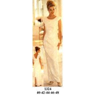 1324 - Molde de Vestido de fiesta