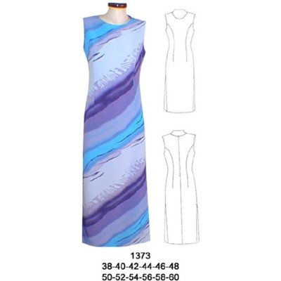1373 - Molde de Vestido corte princesa con cierre abertura en costado 1373 - Molde de Vestido corte princesa con cierre abertura en costado