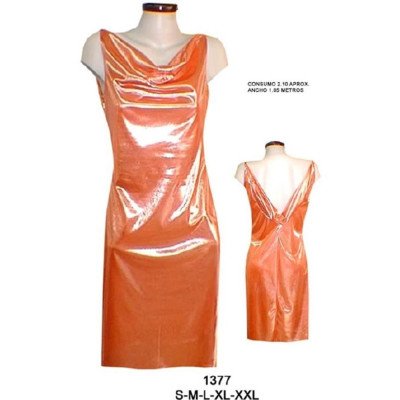 1377 - Molde de Vestido drapeado