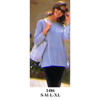 1486 - Molde de Polera escote redondo 1486 - Molde de Polera escote redondo