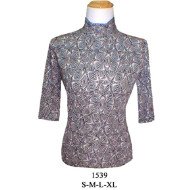 1539 - Molde de Polera cuello vétale ½ manga