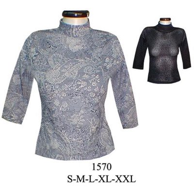 1570 - Molde de Polera cuello vétale manga ¾ 1570 - Molde de Polera cuello vétale manga ¾