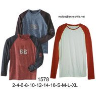 1578 - Molde de Polera, manga raglan, cuello polo