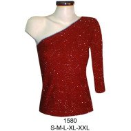 1580 - Molde de Polera asimétrica manga ¾