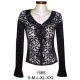 1585 - Molde de Polera dama encaje elasticado