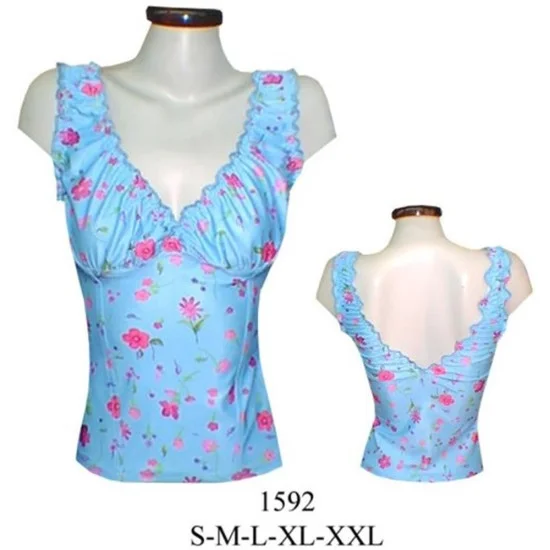 1592 - Molde de Polera con corte bajo busto hilo elastico en sisa y escote 1592 - Molde de Polera con corte bajo busto hilo elastico en sisa y escote