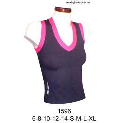 1596 - Molde de Polera sin mangas, deportiva 1596 - Molde de Polera sin mangas, deportiva