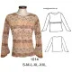 1614 - Molde de Polera corte bajo busto con 2 pespuntes en hilo elastico; 1614 - Molde de Polera corte bajo busto con 2 pespuntes en hilo elastico;