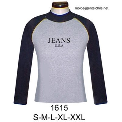 1615 - Molde de Polera raglan cuello beatle; 1615 - Molde de Polera raglan cuello beatle;