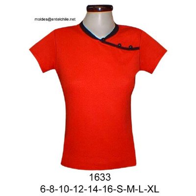 1633 - Molde de Polera oriental; 1633 - Molde de Polera oriental;