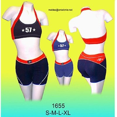 1655 - Molde de Short a la cadera y peto lycra 1655 - Molde de Short a la cadera y peto lycra