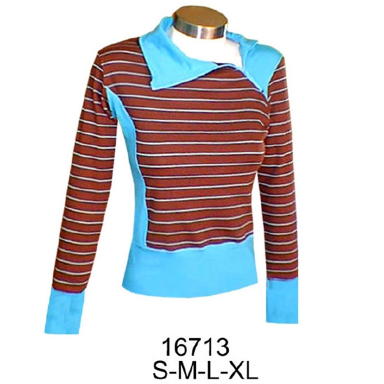 16713 - Molde de Polera dama con cierre en el cuello