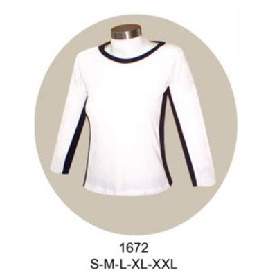 1672 - Molde de Polera raglan con franjas 1672 - Molde de Polera raglan con franjas