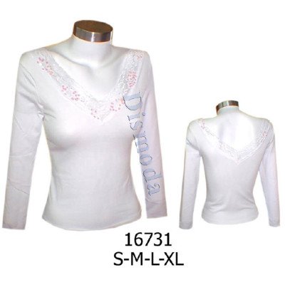 16731 - Molde de Top con escote profundo y aplicación de encaje 16731 - Molde de Top con escote profundo y aplicación de encaje