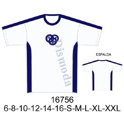 16756 - Molde de Polera con corte en costado y mangas 16756 - Molde de Polera con corte en costado y mangas