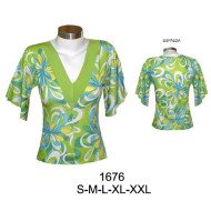1676 - Molde de Polera manga kimono;