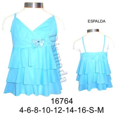 16764 - Molde de Polera niña cruzada de 3 faldones 16764 - Molde de Polera niña cruzada de 3 faldones