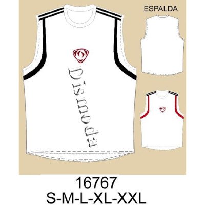 16767 - Molde de Polera sin manga con franjas 16767 - Molde de Polera sin manga con franjas