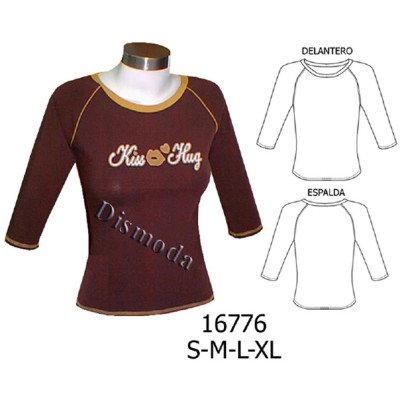 16776 - Molde de Polera manga raglan 16776 - Molde de Polera manga raglan