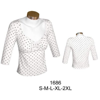 1686 - Molde de Polera corte bajo busto con argolla ; 1686 - Molde de Polera corte bajo busto con argolla ;