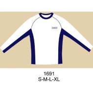 1691 - Molde de Polera raglan con vivos en sisa